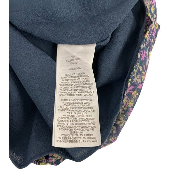 Boden Womens Smocked Yoke Dress UK 12 US 8 Multi Floral Puff Sleeve D0401 NWT - Picture 8 of 14